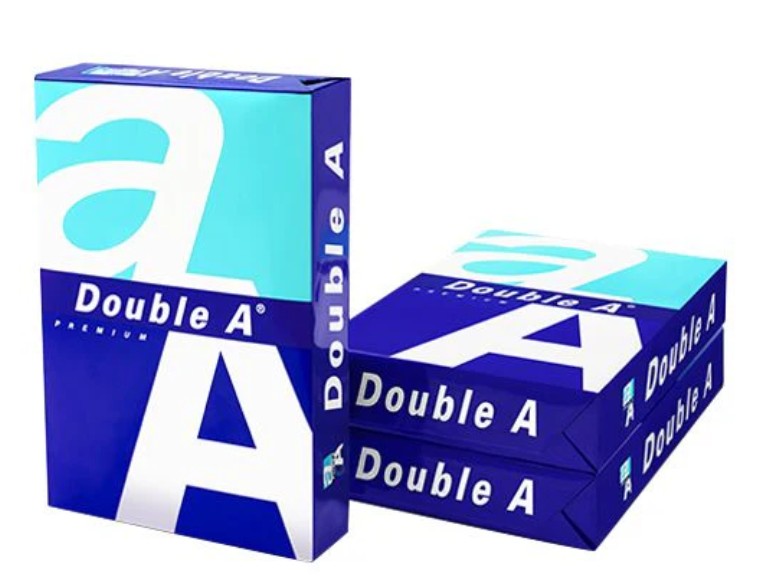 Double A - Printer Copy Paper, Size A4, GSM 80, 500 Pages Ream - White